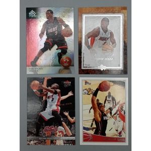 Dwyane Wade - Miami Heat - Lot of 4 Basketball Cards